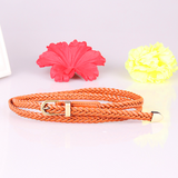 Women's Woven Pin Buckle Rope Belt — Slim Decorative