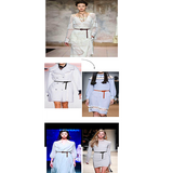 Women belt cowhide ins style fashion decorative suit coat with skirt workplace waist knot knotted pure cowhide belt