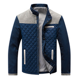 Men's Slim Patchwork Zip-Up Casual Sports Jacket