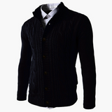 men Fall/Winter Casual Single-Breasted Stand-up Collar Cardigan Sweater Men Loose Plus Size Jacket Men Knitwear