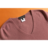 Women's cashmere five-quarter sleeve pure cashmere knit T-shirt women's five-quarter sleeve spring sweater leggings