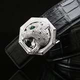 Men belt true crocodile leather men belt Stainless steel Plate buckles male belt Smooth buckle men crocodile belt