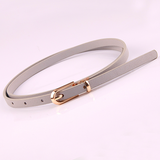 Women belt Thin Belt Ladies Versatile Pin Buckle PU Small Belt