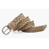 Men belt suede woven belt neutral wax cord cotton rope woven belt
