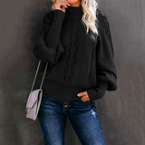 Ladies Loose Long-sleeved Knitted Solid Color Sweater women