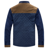 Men's Slim Patchwork Zip-Up Casual Sports Jacket