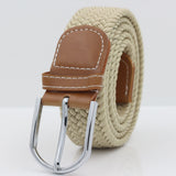 Breathable Canvas Woven Belt — Casual Fabric Waist Belt