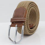 Breathable Canvas Woven Belt — Casual Fabric Waist Belt