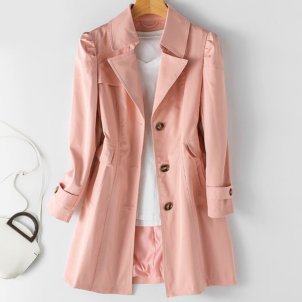 Women windbreaker Spring Autumn Trench Coat Women 2023 New Fashion Korean Single-breasted Mid Long  Windbreaker Female Outerwear Overcoat Ladies