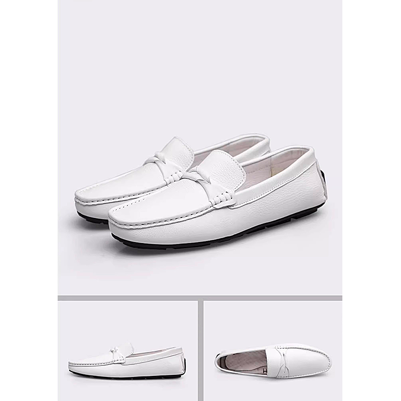 Men new style genuine leather shoes soft sole soft leather slip-on men's casual leather shoes