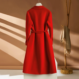 Women cashmere trench coat