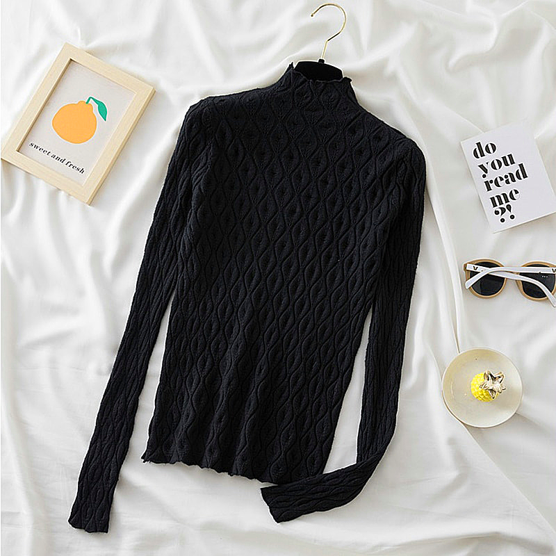 Women 2023 Cashmere Turtleneck Women Sweaters Autumn Winter Warm Pullover Slim Tops Knitted Sweater Jumper Soft Pull Female
