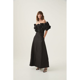 Three-dimensional Floral Slim-fit Long Dress For Women