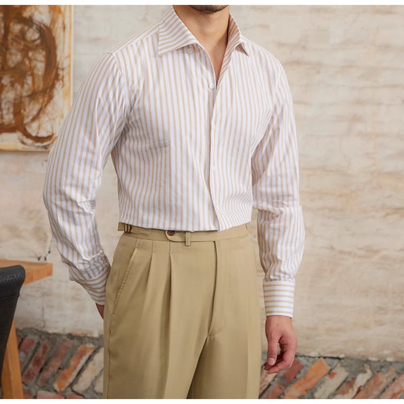 Long-Sleeve Striped Shirt