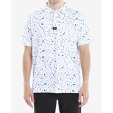 Men's Printed Golf Polo Shirt - Casual Short Sleeve Sports Top for Outdoor Activities