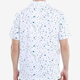 Men's Printed Golf Polo Shirt - Casual Short Sleeve Sports Top for Outdoor Activities