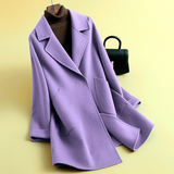 New Autumnwinter Mid-length High-end Double-faced Wool Coat For Women