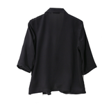 Hepburn-style Silk Womens Blazer