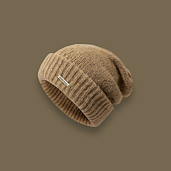 Men/Women hat wool Blend Solid Color Cold Warm Pile Knitted Hat Tide