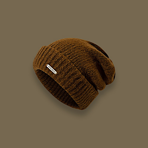 Men/Women hat wool Blend Solid Color Cold Warm Pile Knitted Hat Tide