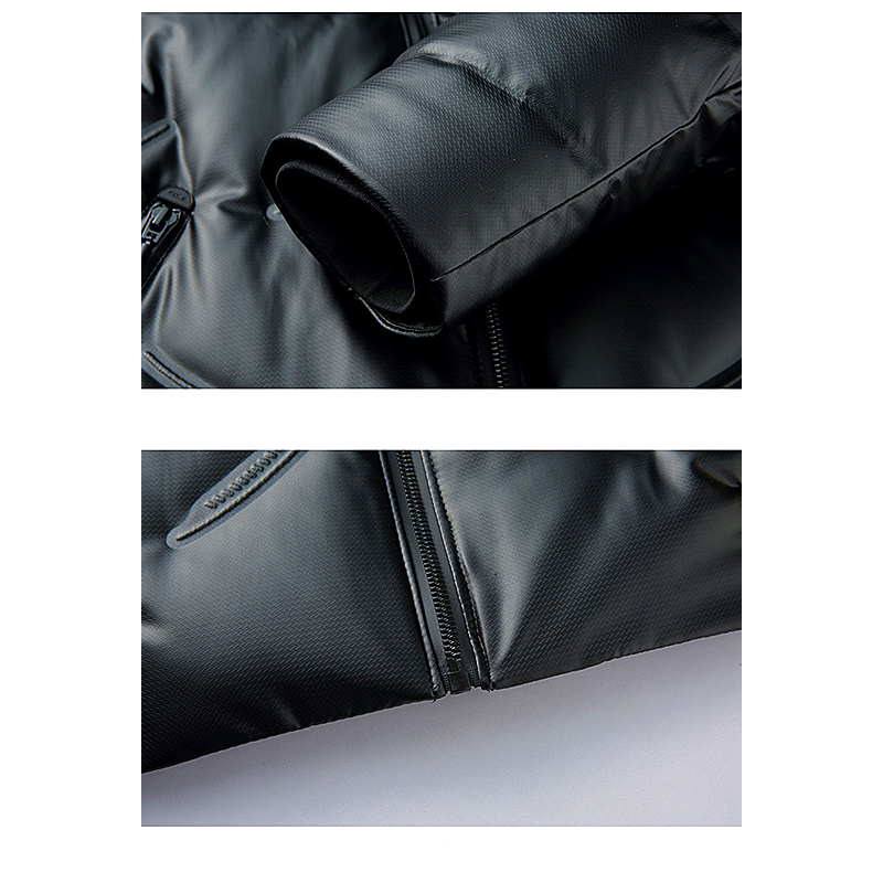 Men's Warm And Cold-proof Waterproof Jacket With Wool Collar Down Jacket