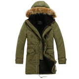 Winter 2023 Men's Warm Overcoat Winter Coat Parka Cotton Jackets man