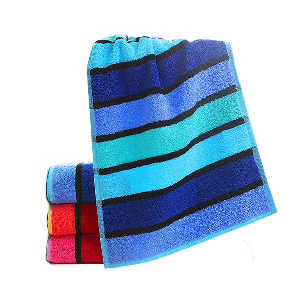 Thickened Color Striped Face Towel