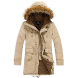 Winter 2023 Men's Warm Overcoat Winter Coat Parka Cotton Jackets man