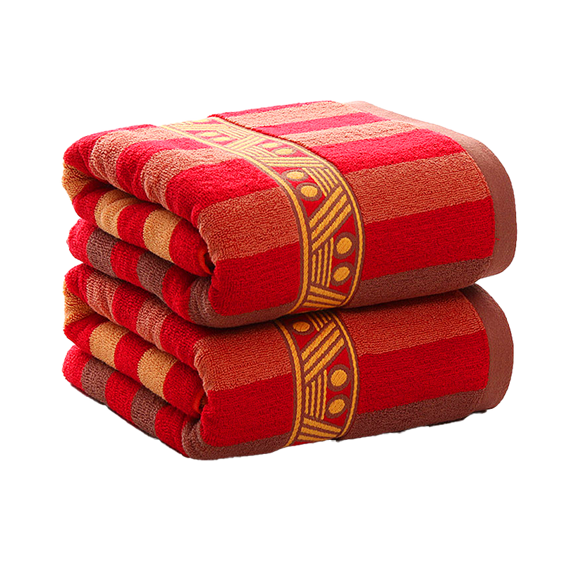 Striped organic Towels Set