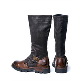 Men shoes Bambi Dillon's new leather high-top riding boots men's cowhide boots men's heightened British tooling boots men's Martin boots