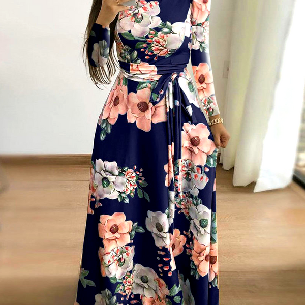 Women dress Flower Print Swing Dress