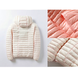 Women jacket 90% White Duck Down Jacket Winter Bright Coat Women Snow Clothes Loose Plus size Female Down Parka Female Portable Outwear
