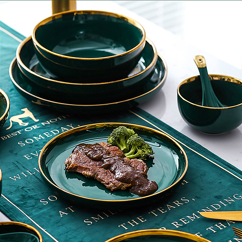 Emerald dinner set