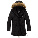 Winter 2023 Men's Warm Overcoat Winter Coat Parka Cotton Jackets man