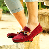 Men shoes Suede Genuine Leather Boat Shoes Slip On Shoes Autumn Luxury Loafers Men Moccasins Shoes Casual Shoes