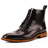 Men shoes High-top Lace-up Men's Leather Boots Cowhide Men's Shoes