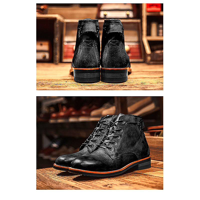 Men Shoes Military Plus Size Workwear Men's Boots