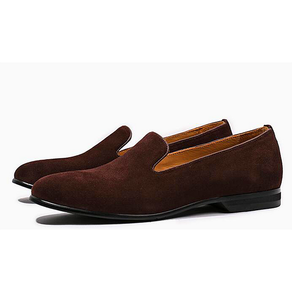 Men  Suede leather Casual Shoes Men Shoes Slip on Loafers High Quality Goodyear