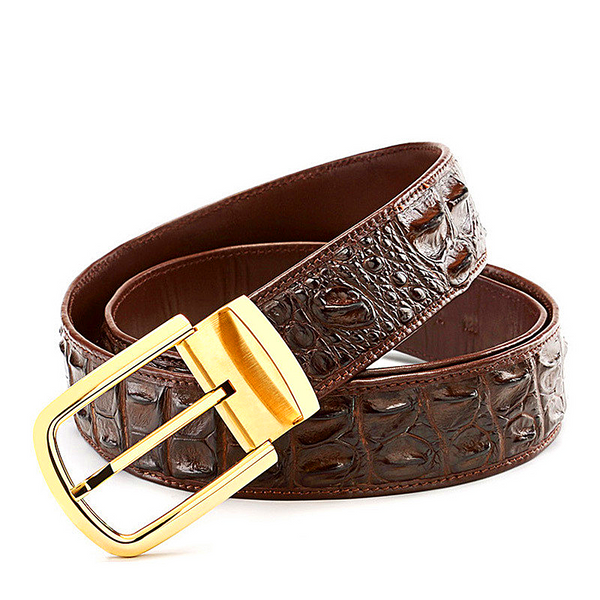 Men belt business Casual Belts Men's Pin Buckle Crocodile Bone Leather Belt Leather Belt Men's Belt