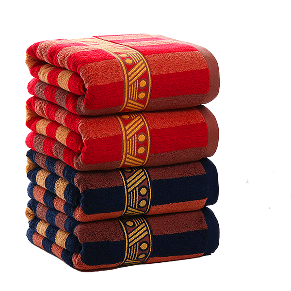 Striped organic Towels Set