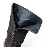 Men shoes Bambi Dillon's new leather high-top riding boots men's cowhide boots men's heightened British tooling boots men's Martin boots