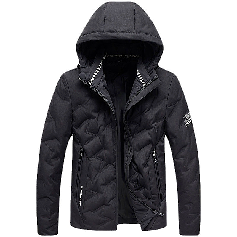 2022 winter Men's quality style men's down new teen trend short hooded down jacket