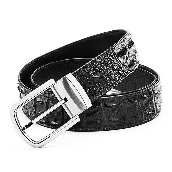 Men belt business Casual Belts Men's Pin Buckle Crocodile Bone Leather Belt Leather Belt Men's Belt