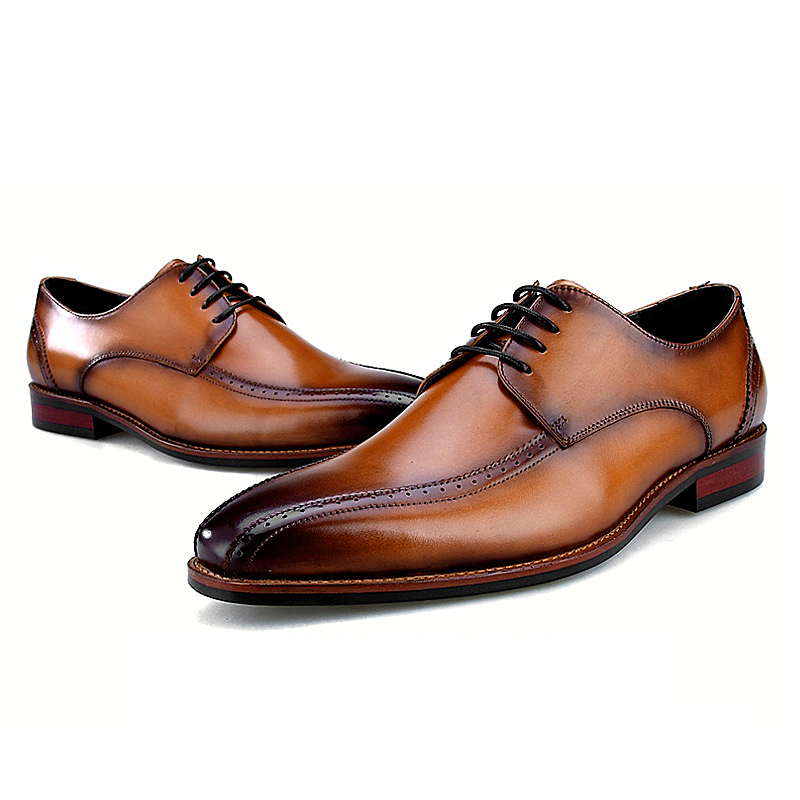 Men shoes Leather Top Layer Cowhide Business Suit Men's Shoes