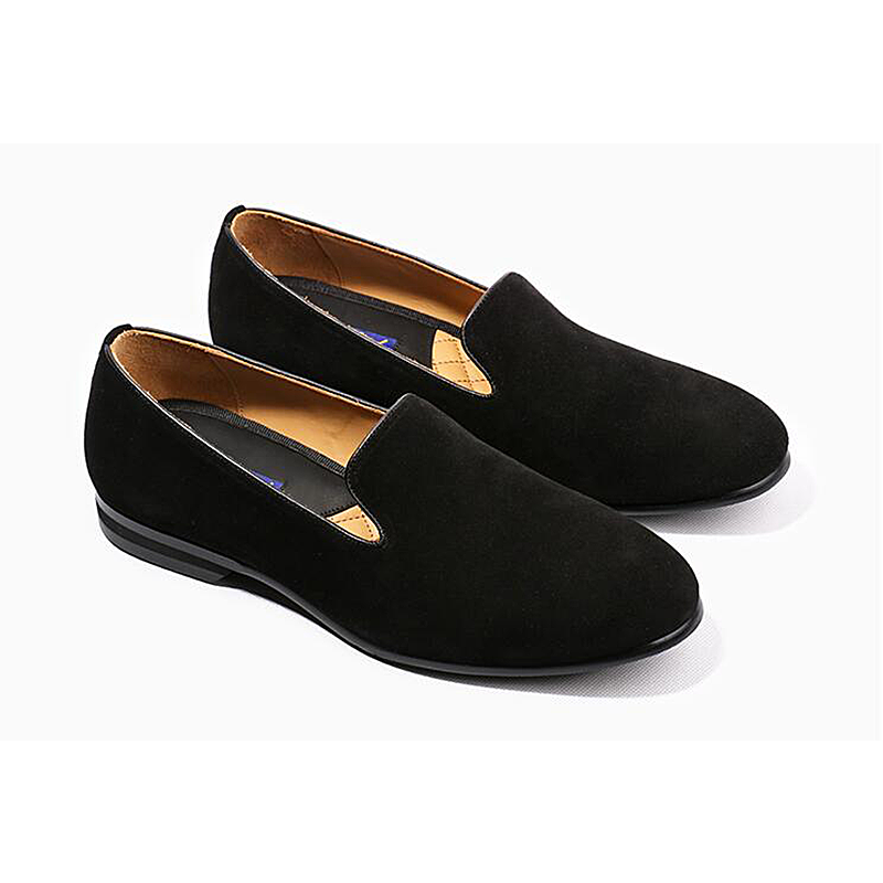 Men  Suede leather Casual Shoes Men Shoes Slip on Loafers High Quality Goodyear