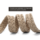 Men belt suede woven belt neutral wax cord cotton rope woven belt
