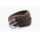 Men belt suede woven belt neutral wax cord cotton rope woven belt