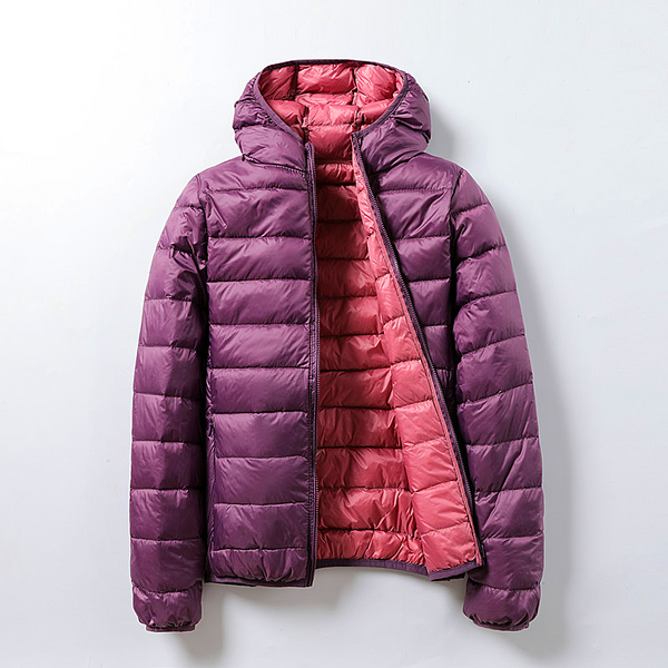 Women jacket 90% White Duck Down Jacket Winter Bright Coat Women Snow Clothes Loose Plus size Female Down Parka Female Portable Outwear