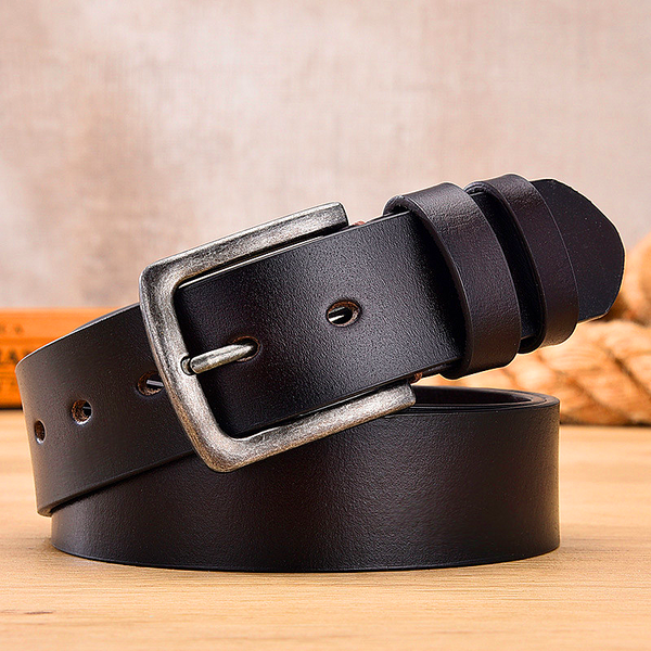 Men belt retro men's leather belt top layer cowhide