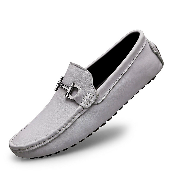 Men shoes Slip On Genuine Leather Loafers Men Casual Shoes